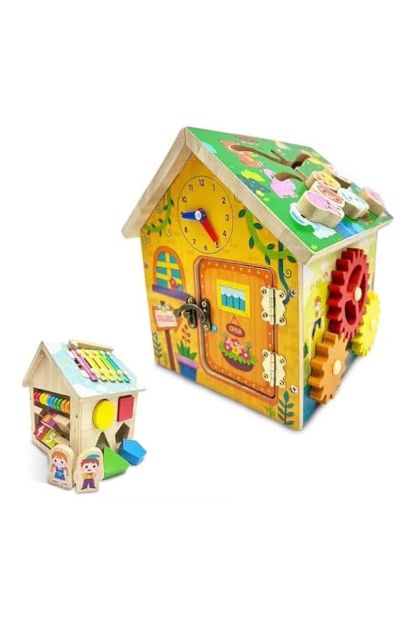 Kids Wooden Busy House