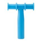 Speech Therapy T-Shaped Chewy Tube-BLUE-Oral Motor Sensory Chew Tool for Autism,