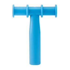 Speech Therapy T-Shaped Chewy Tube-BLUE-Oral Motor Sensory Chew Tool for Autism,